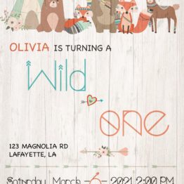 Wild One Invitation | Wild One Birthday Invitation Printable | Wild One Party