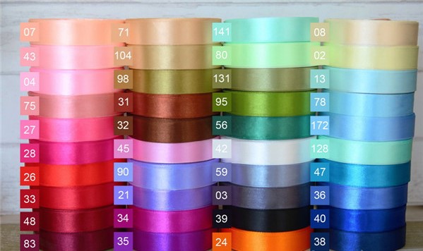 One Style Ribbons Multiple Color 1.5 Inch Satin Ribbon - CreatEve Stationery & Custom Designs