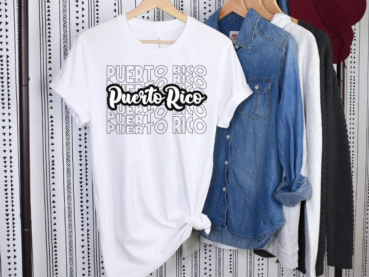 Puerto Rico Shirt Bella Canvas 3001 White (3)